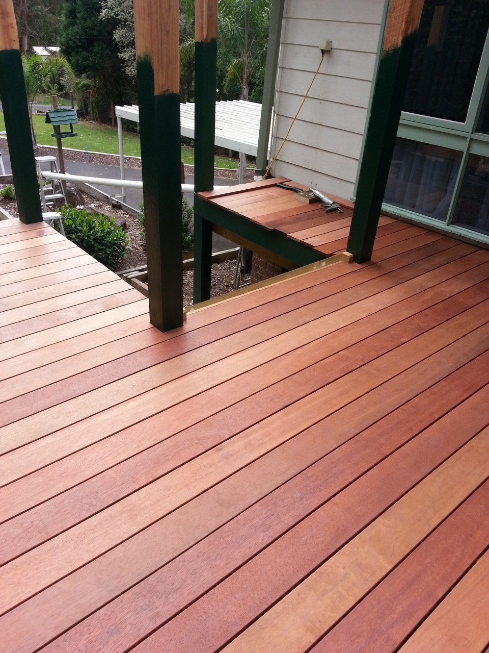 Merbau decking project